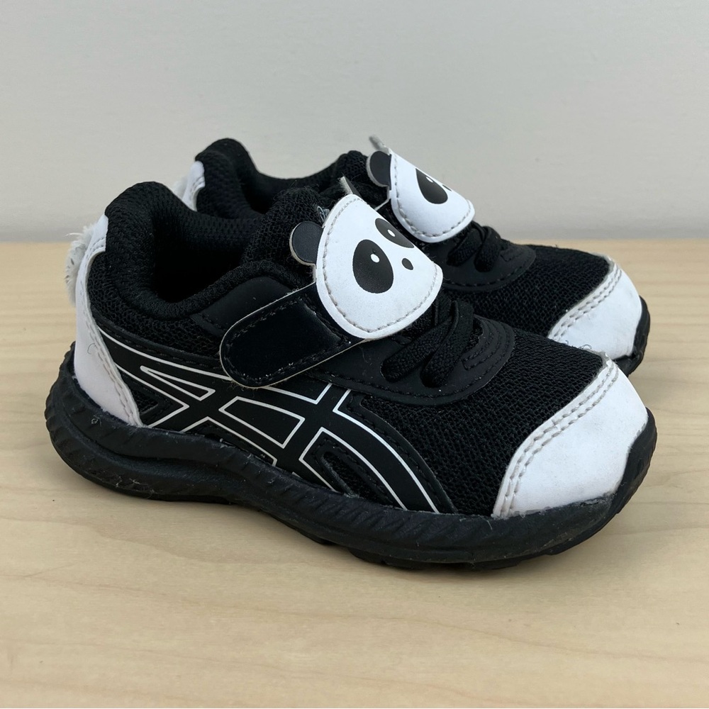 Asics Kids PS Size K5 Contend 7 School Yard Panda Black & White Athletic Shoes